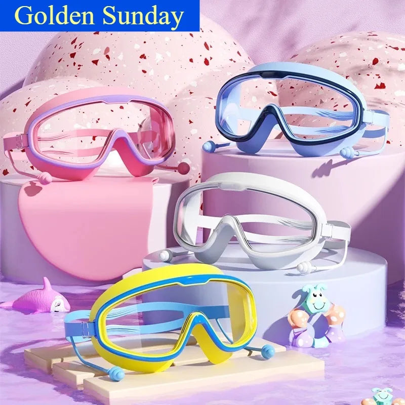 Lunettes Natation Enfant Anti-Buée UV – Grand Cadre HD