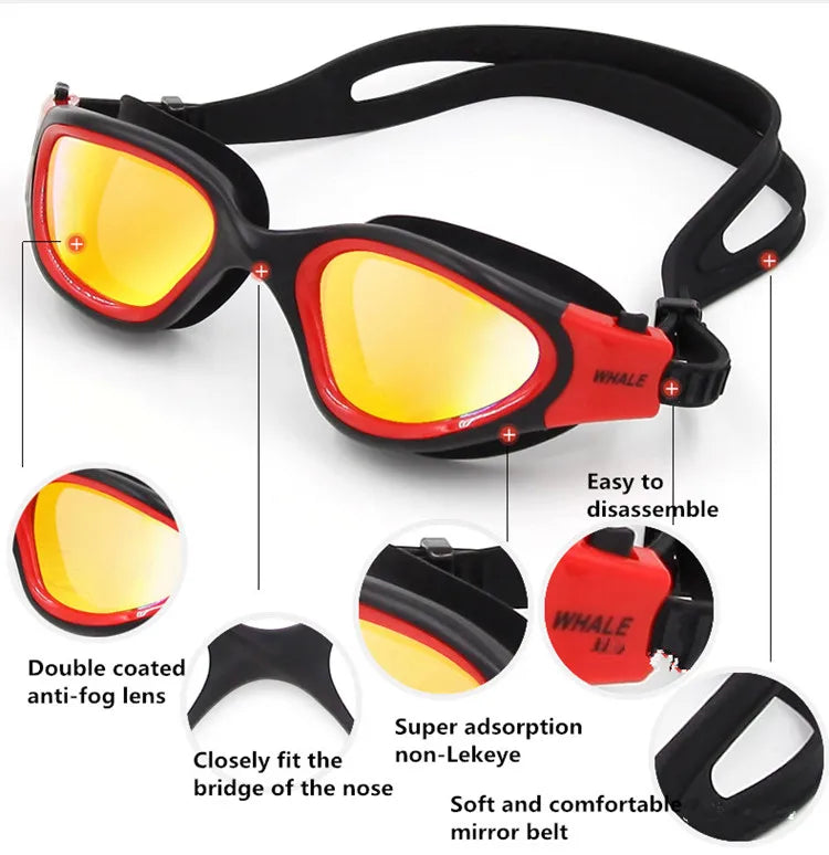 Lunettes Natation Adulte Professionnelles Anti-Buée & UV
