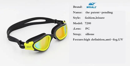 Professional Adult Anti-fog UV protection Lens Men Women Swimming Goggles Waterproof Adjustable Silicone swim Glasses in pool