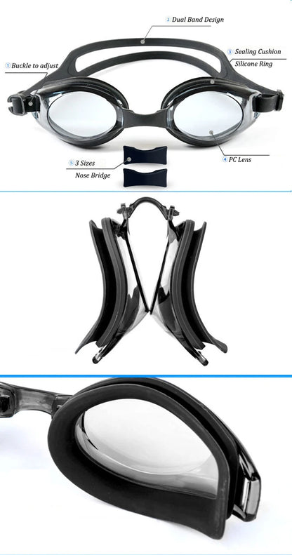 Lunettes Natation Myopie Anti-Buée UV – Hommes & Femmes