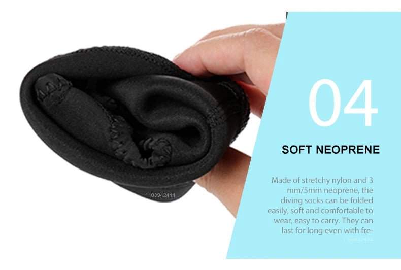 Chaussons Néoprène 5mm Surf & Plongée – Anti-Sable & Glissée