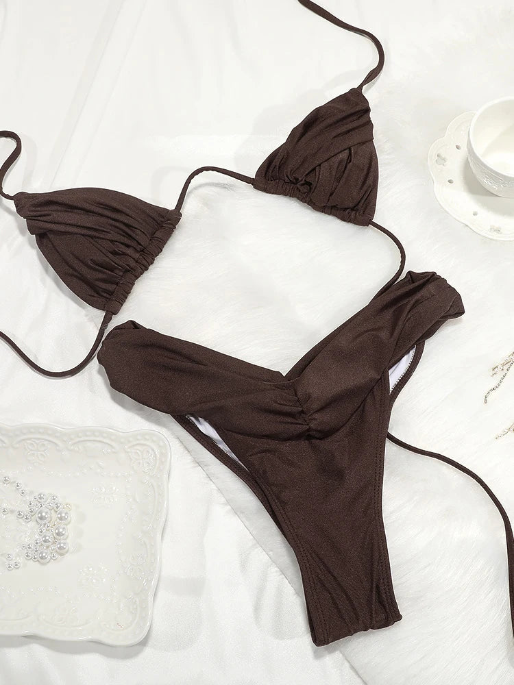 Ensemble Bikini Femme Micro Triangle – Sexy & Élégant