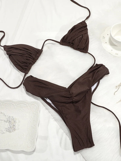 Ensemble Bikini Femme Micro Triangle – Sexy & Élégant
