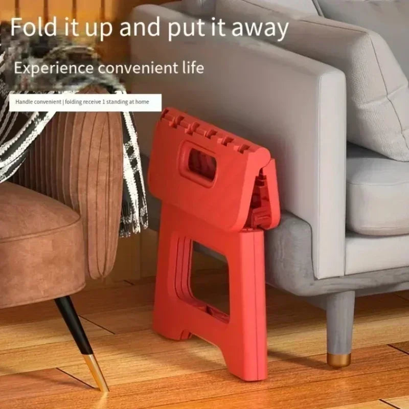 Tabouret Pliant Léger Multifonctionnel – Repose-Pieds Antidérapant