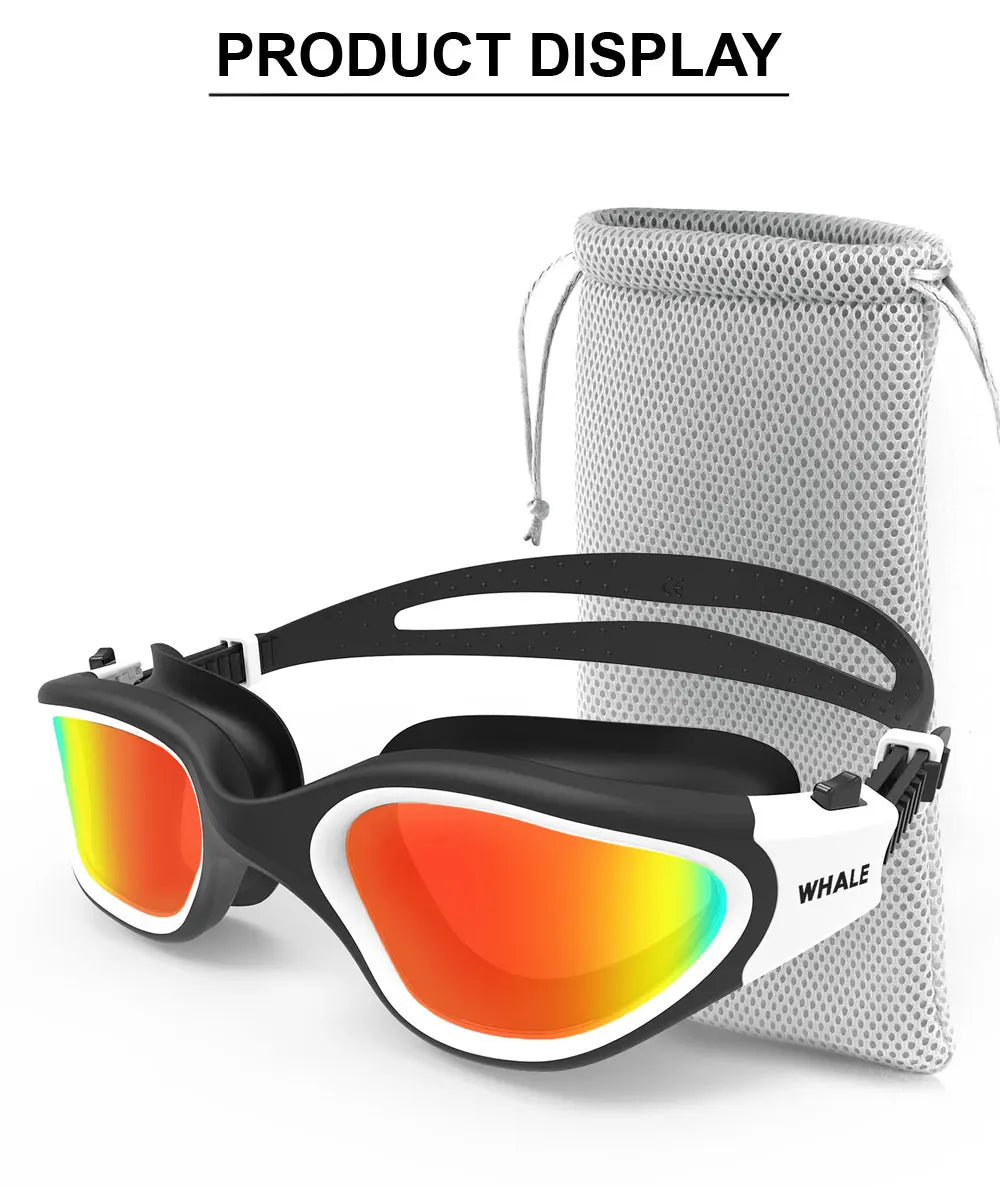 Lunettes Natation Polarisées Anti-Buée UV – Silicone Réglable