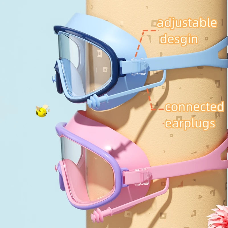 Lunettes Natation Enfant Anti-Buée UV – Grand Cadre HD