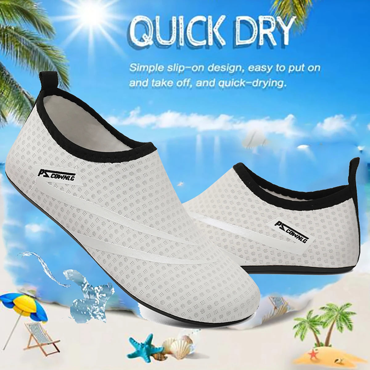 Chaussures Aquatiques Barefoot – Séchage Rapide, Yoga & Sports Nautiques