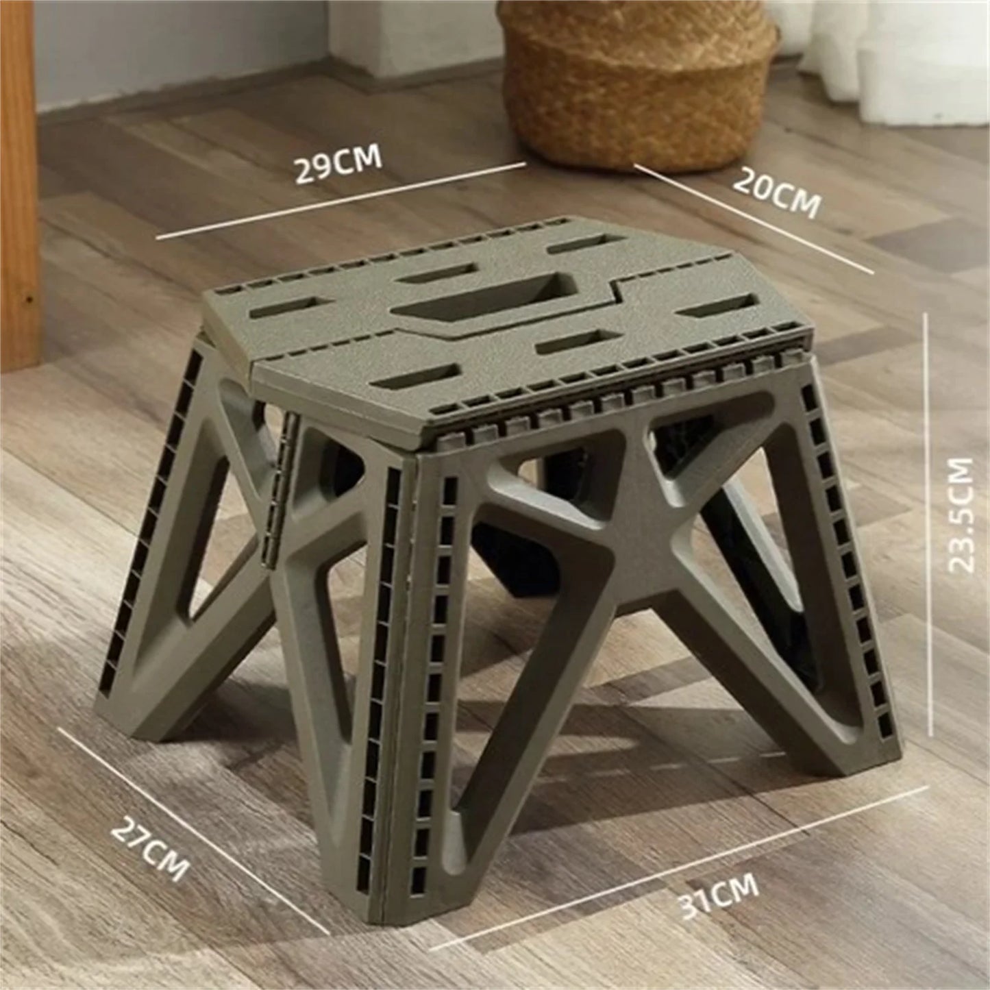 Tabouret Extérieur Pliant Portable – Solide & Multifonction