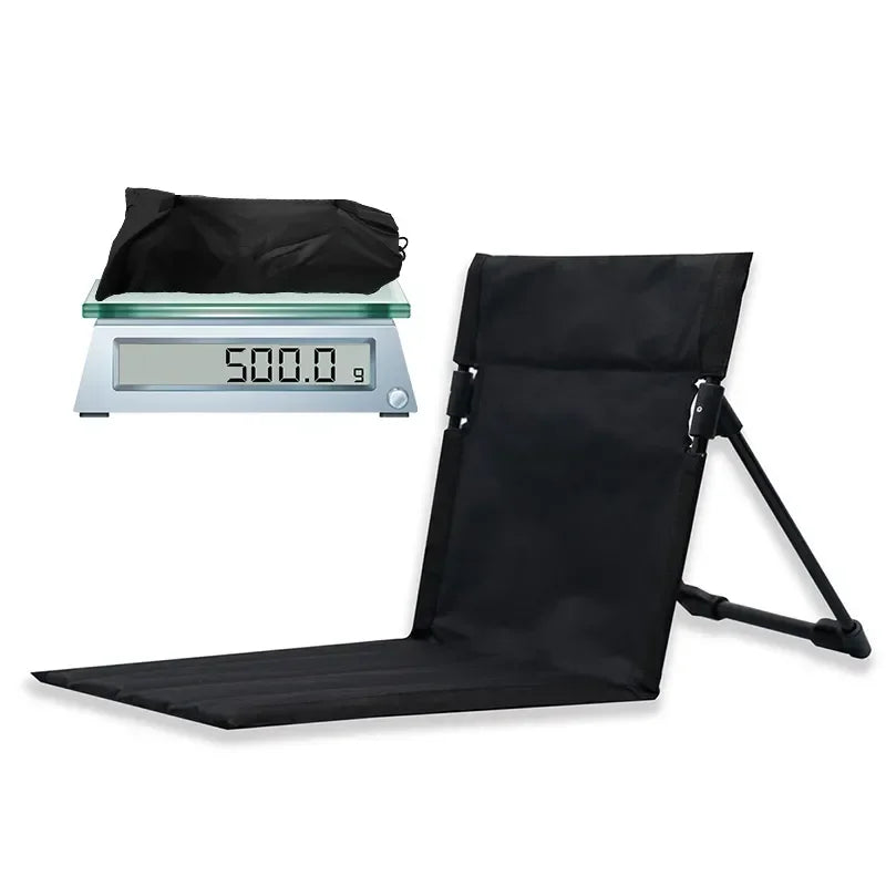 Chaise de Camping Pliable avec Coussin – Plage & Jardin