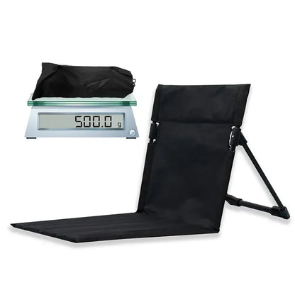 Chaise de Camping Pliable avec Coussin – Plage & Jardin