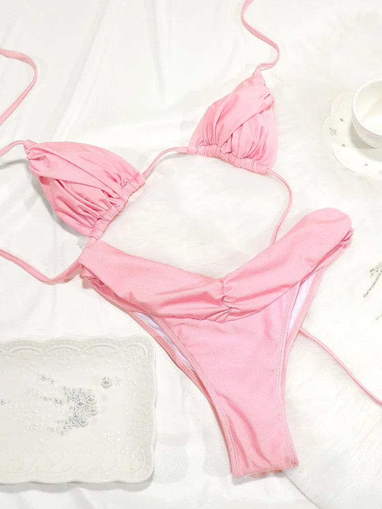 Ensemble Bikini Femme Micro Triangle – Sexy & Élégant