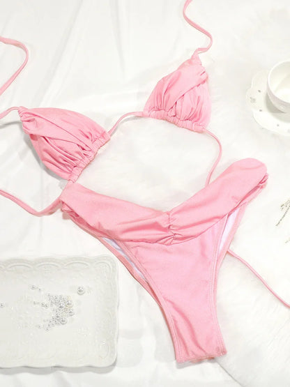 Ensemble Bikini Femme Micro Triangle – Sexy & Élégant
