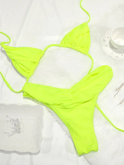 Ensemble Bikini Femme Micro Triangle – Sexy & Élégant