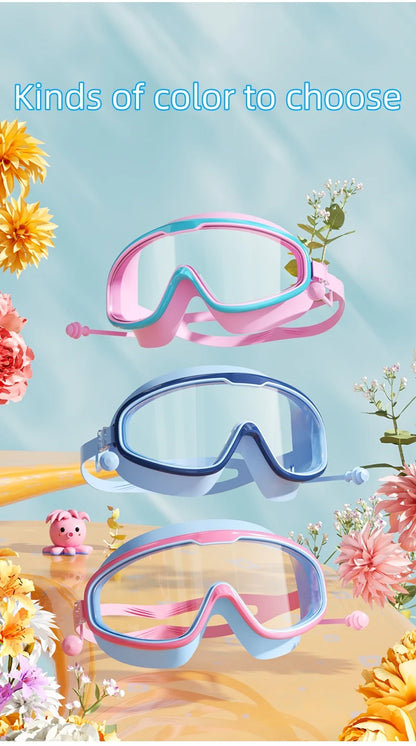 Lunettes Natation Enfant Anti-Buée UV – Grand Cadre HD