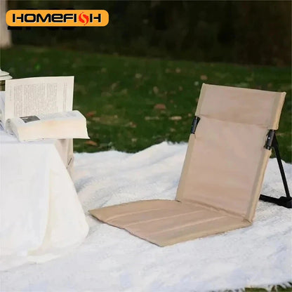 Chaise de Camping Pliable avec Coussin – Plage & Jardin