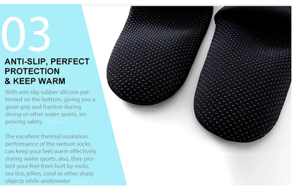 Chaussettes Néoprène Plongée 3-5mm – Surf, Plage & Mer