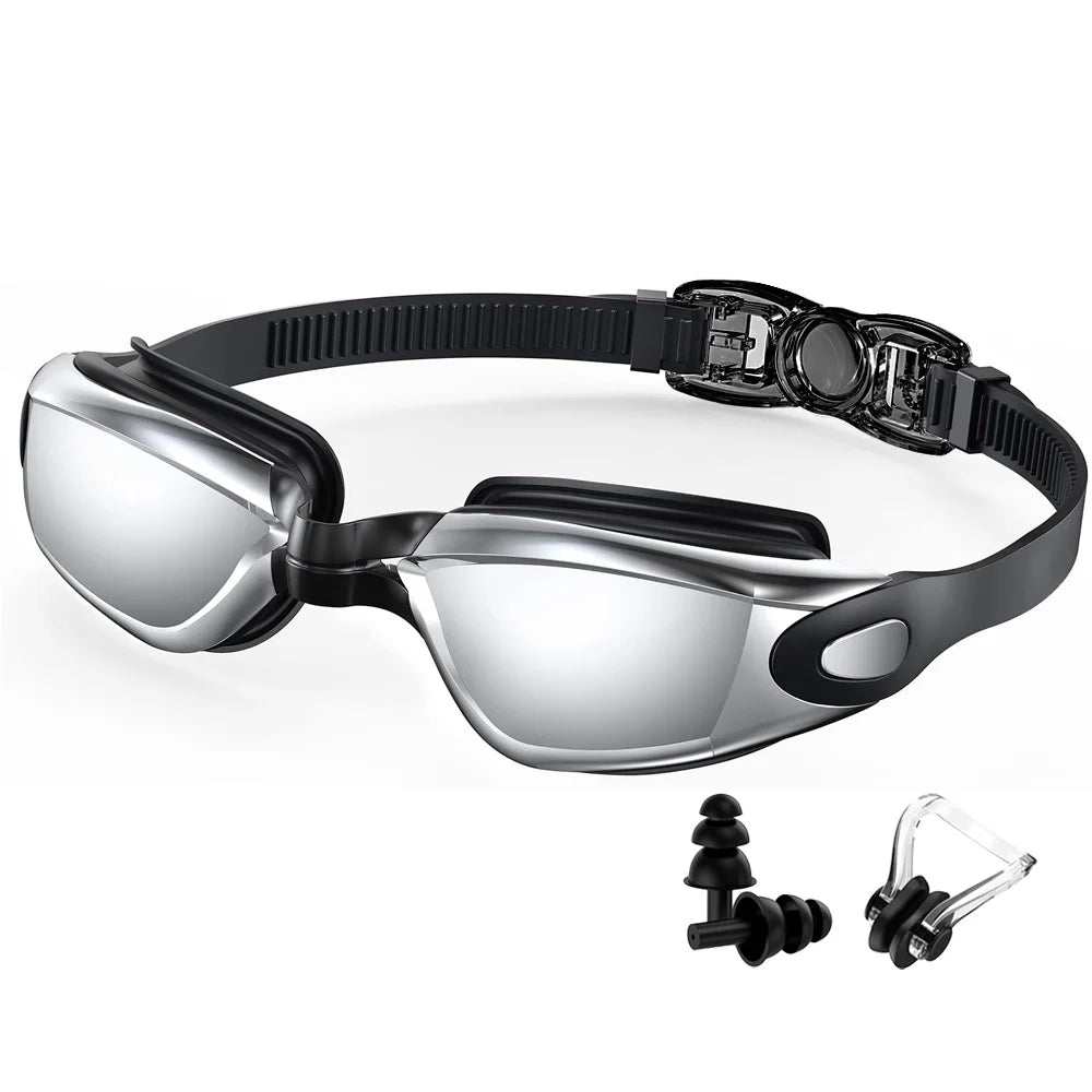 Lunettes Natation Professionnelles Anti-Buée UV – Adultes