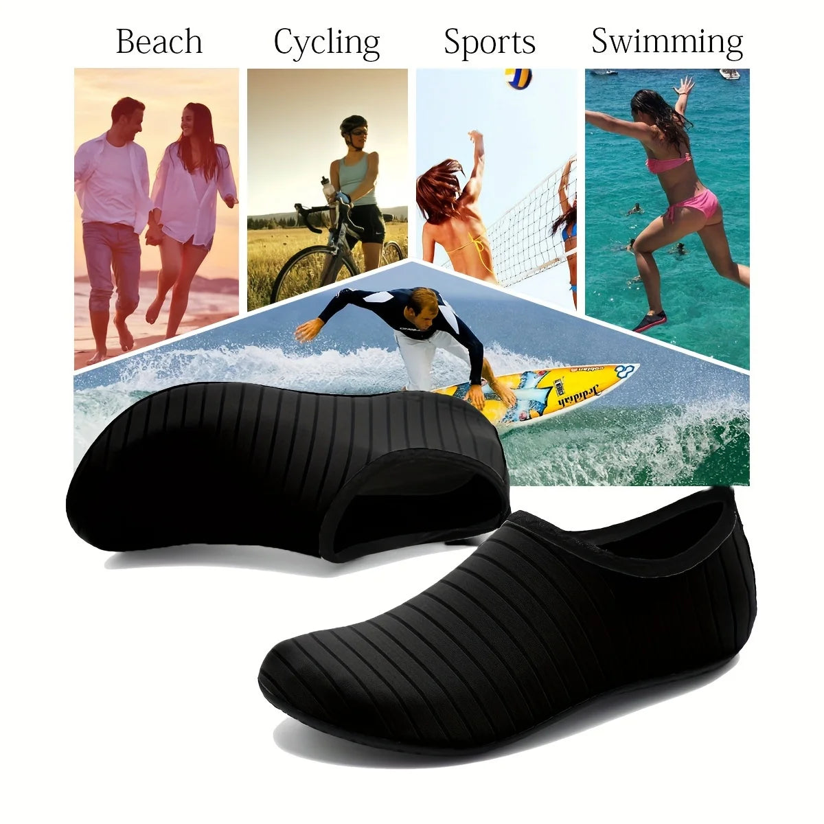Chaussons Aquatiques Antidérapants Pied Nus – Plage & Natation