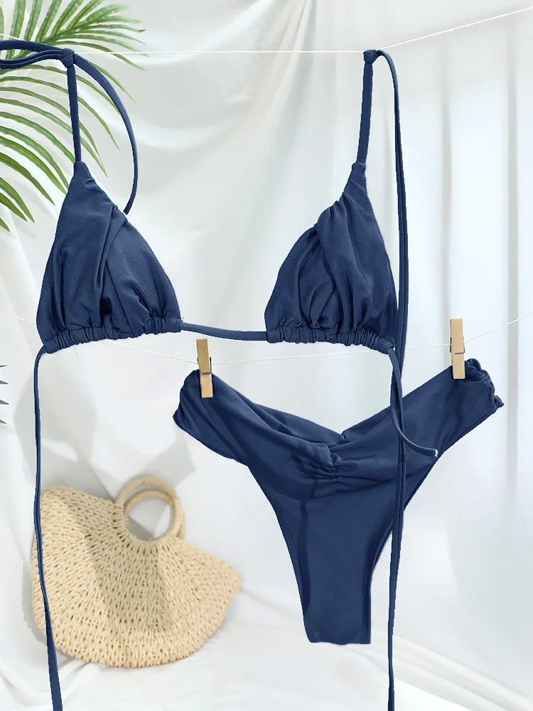 Ensemble Bikini Femme Micro Triangle – Sexy & Élégant