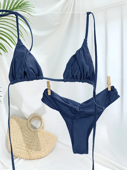 Ensemble Bikini Femme Micro Triangle – Sexy & Élégant