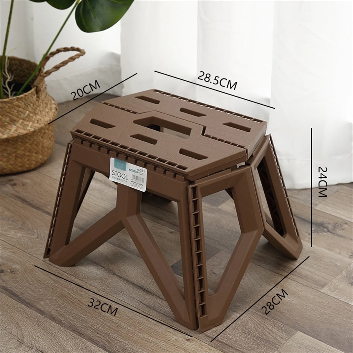 Tabouret Extérieur Pliant Portable – Solide & Multifonction