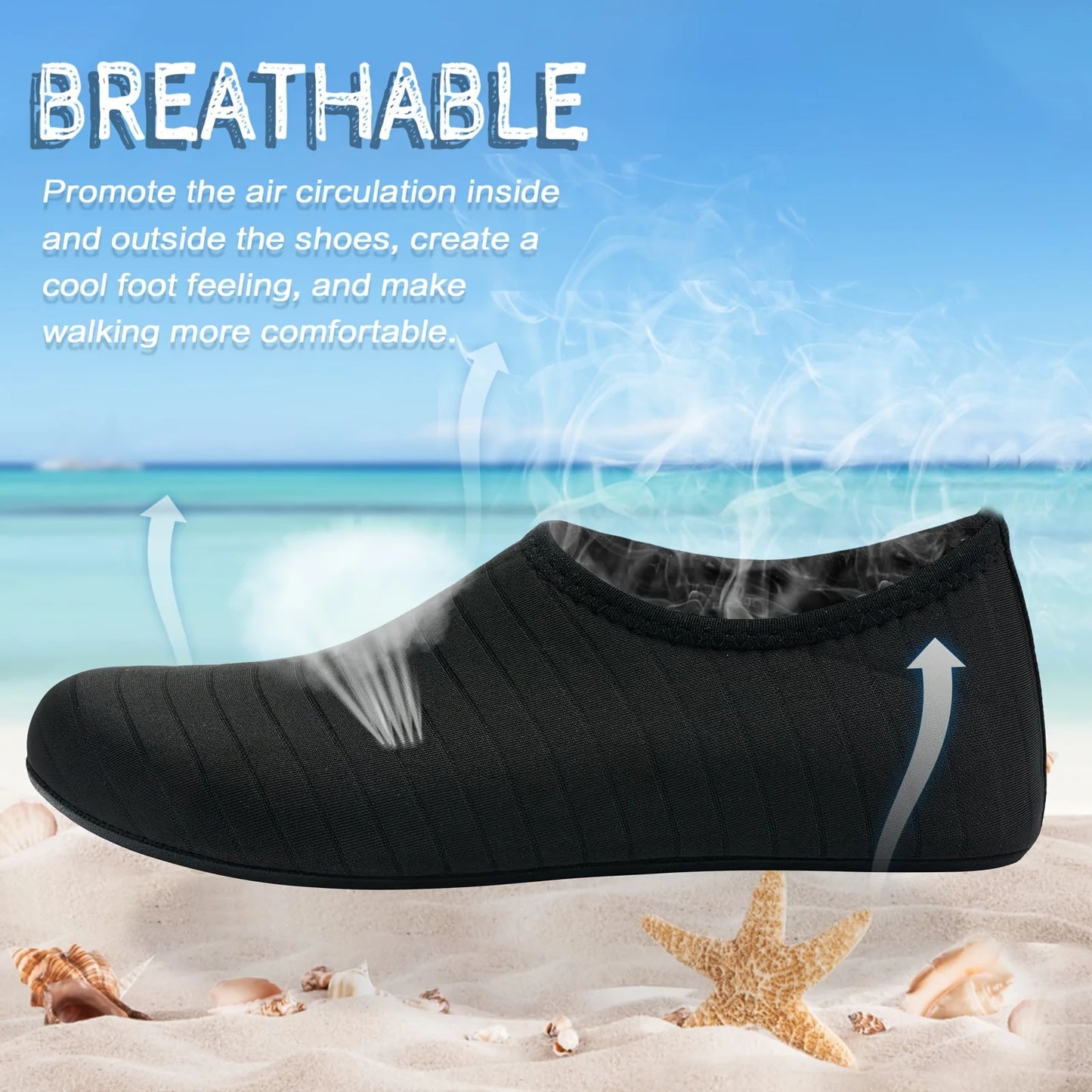 Chaussons Aquatiques Antidérapants Pied Nus – Plage & Natation