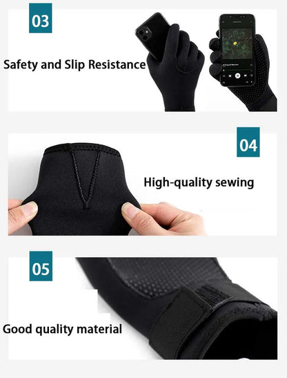 Gants Néoprène 3mm Plongée Anti-Coupures – Surf & Kayak