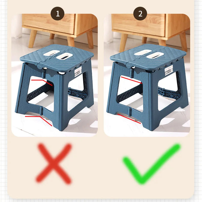 Tabouret Pliant Léger Multifonctionnel – Repose-Pieds Antidérapant
