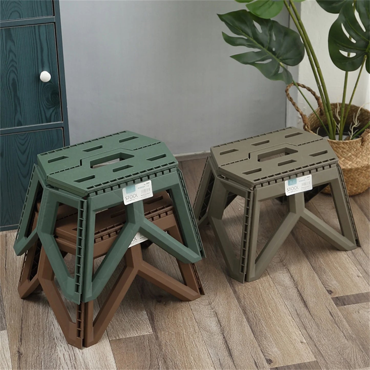 Tabouret Extérieur Pliant Portable – Solide & Multifonction