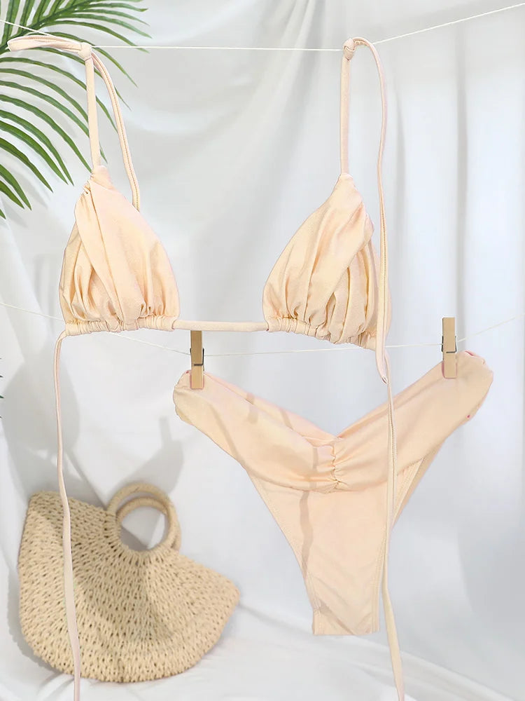 Ensemble Bikini Femme Micro Triangle – Sexy & Élégant