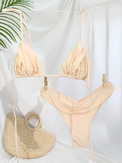 Ensemble Bikini Femme Micro Triangle – Sexy & Élégant