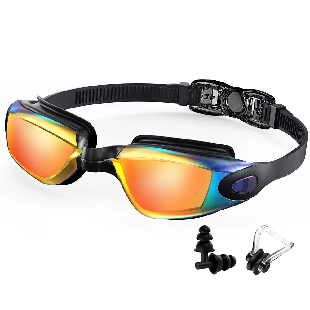 Lunettes Natation Professionnelles Anti-Buée UV – Adultes
