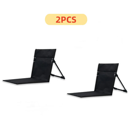 Chaise de Camping Pliable avec Coussin – Plage & Jardin
