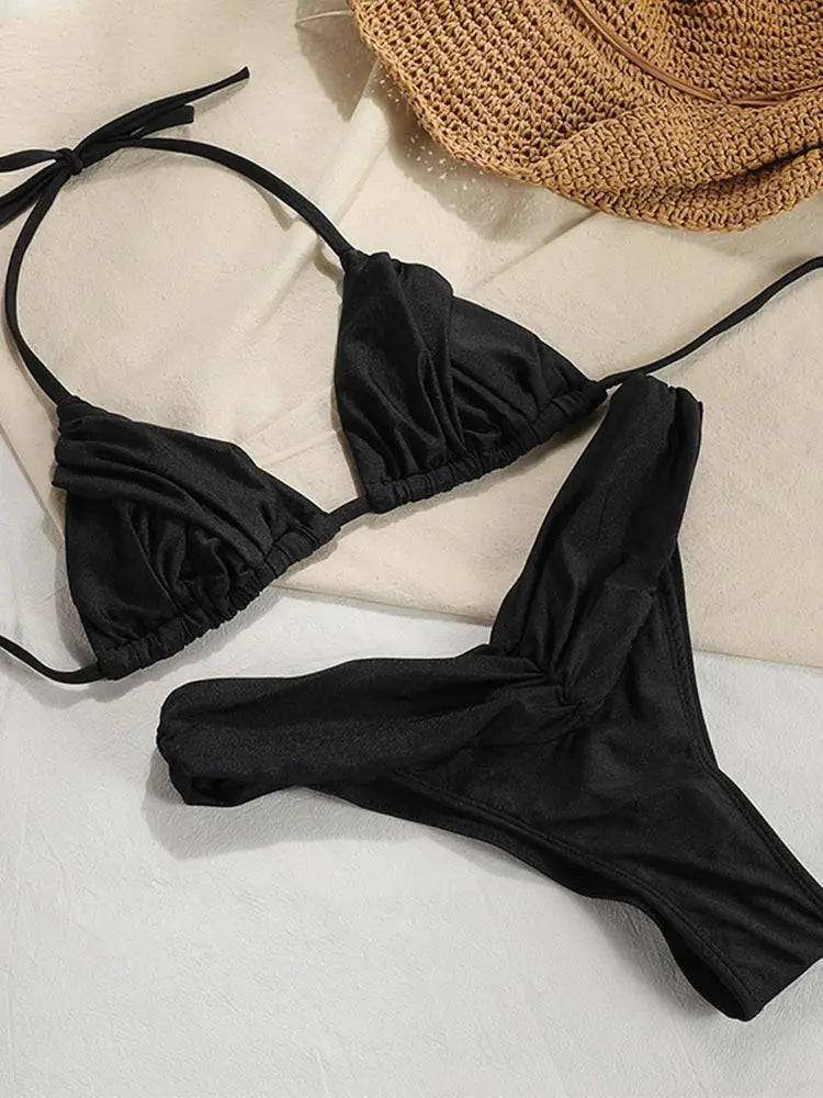 Ensemble Bikini Femme Micro Triangle – Sexy & Élégant