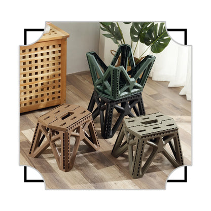 Tabouret Extérieur Pliant Portable – Solide & Multifonction