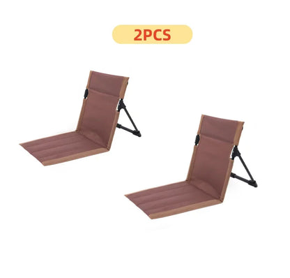 Chaise de Camping Pliable avec Coussin – Plage & Jardin