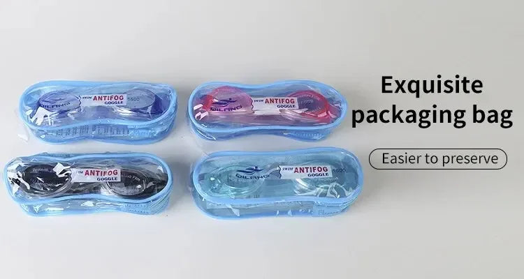 Lunettes Natation Silicone HD Anti-Buée & Imperméable Adulte
