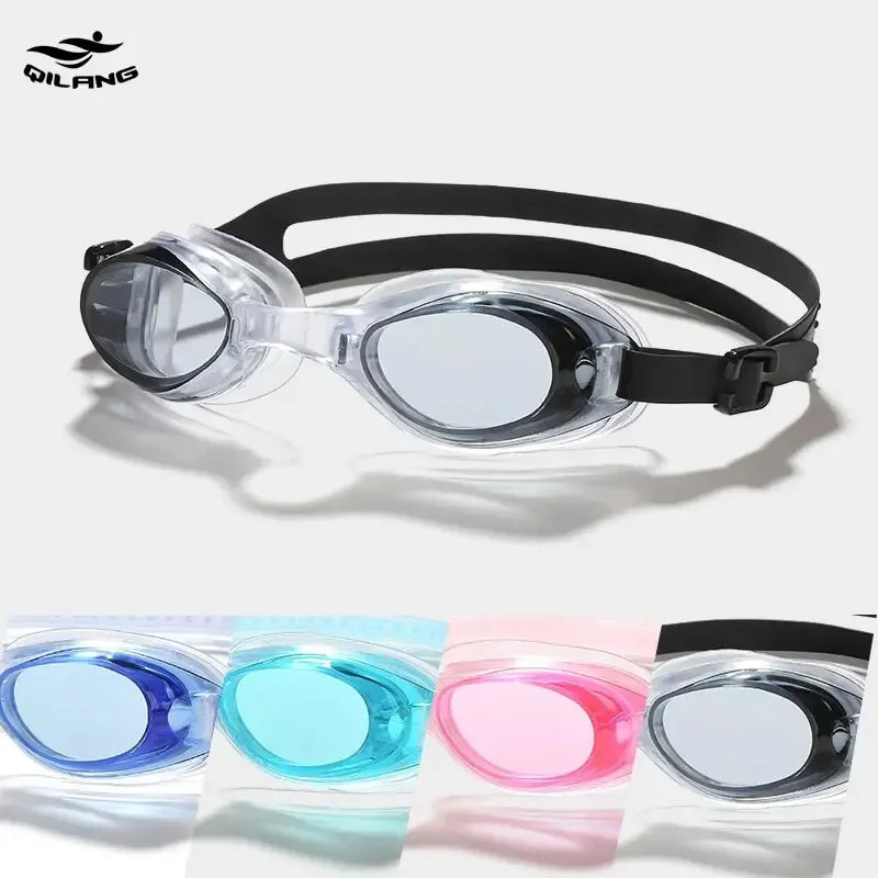 Lunettes Natation Silicone HD Anti-Buée & Imperméable Adulte