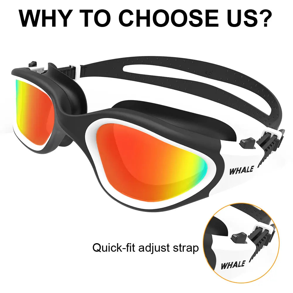 Lunettes Natation Polarisées Anti-Buée UV – Silicone Réglable