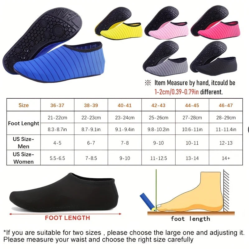 Chaussons Aquatiques Antidérapants Pied Nus – Plage & Natation