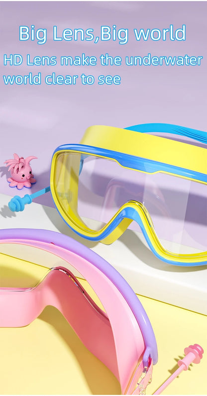 Lunettes Natation Enfant Anti-Buée UV – Grand Cadre HD