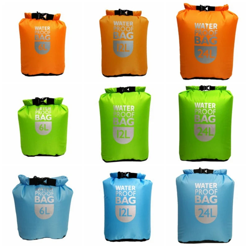 Sac Étanche 6-24L – Natation, Rafting, Kayak & Voile