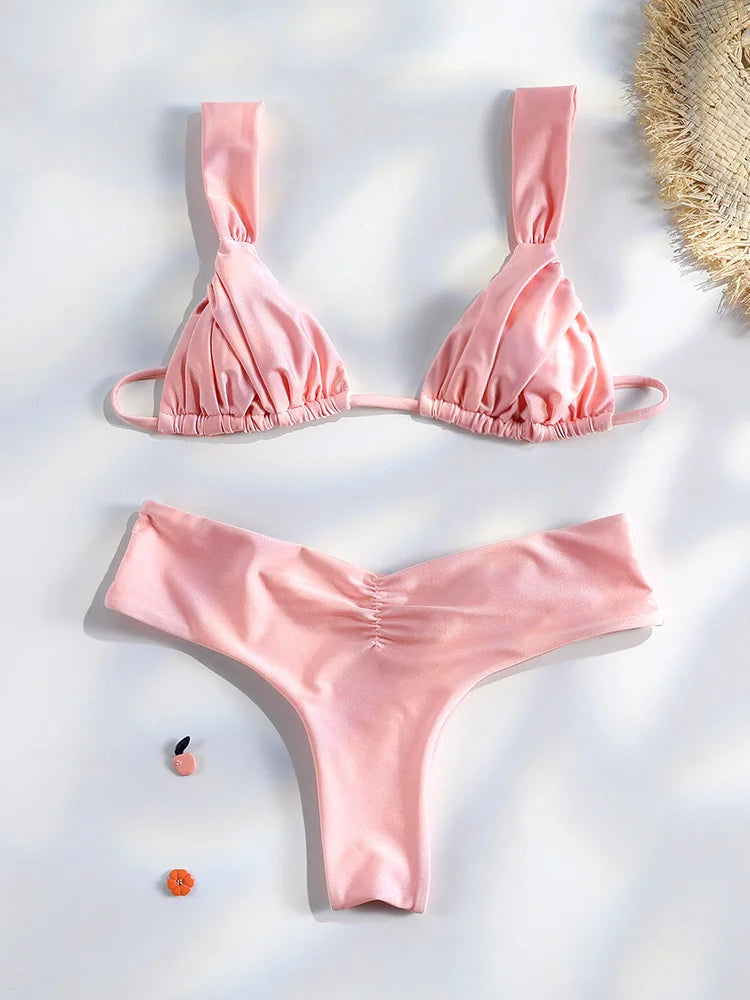 Ensemble Bikini Femme Micro Triangle – Sexy & Élégant