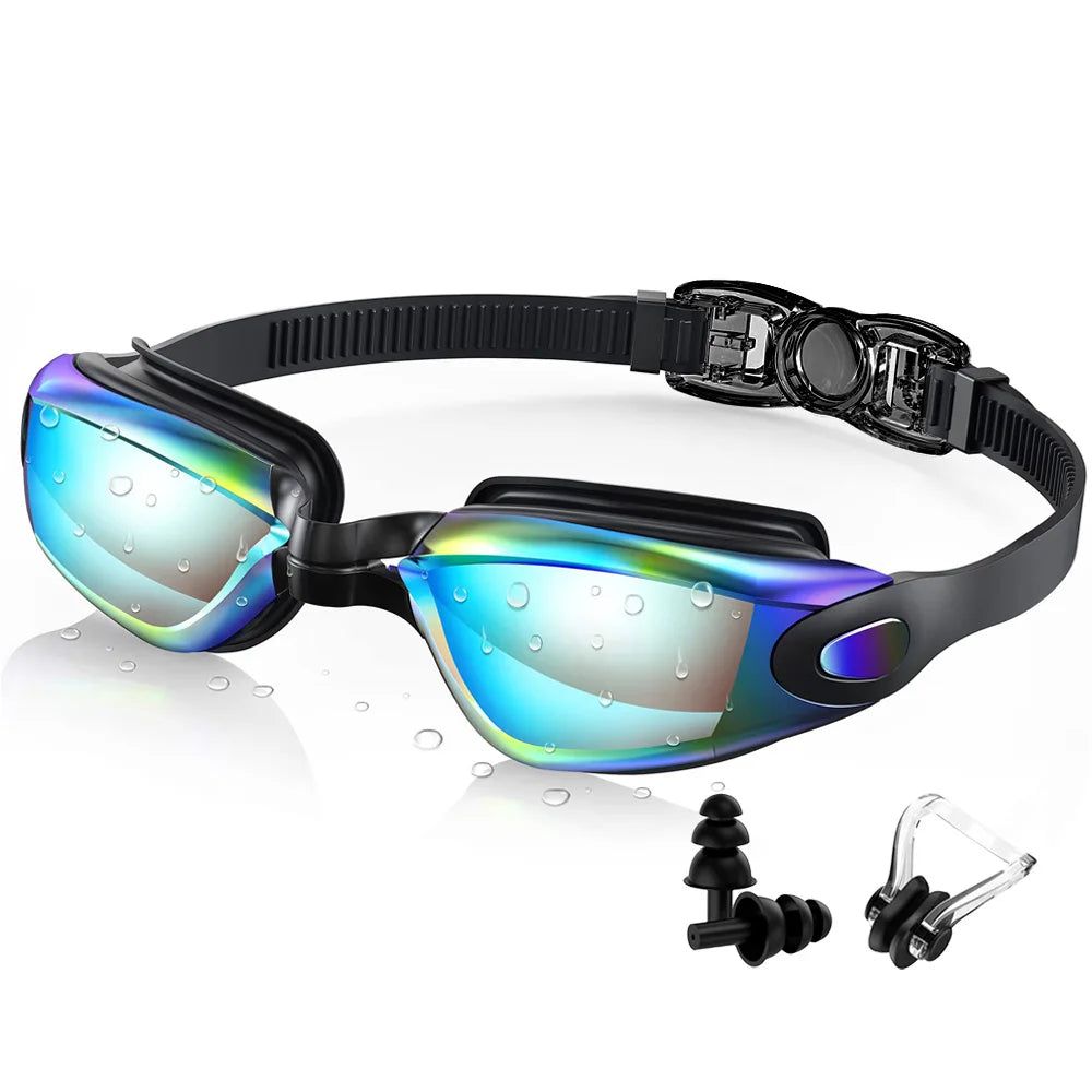 Lunettes Natation Professionnelles Anti-Buée UV – Adultes