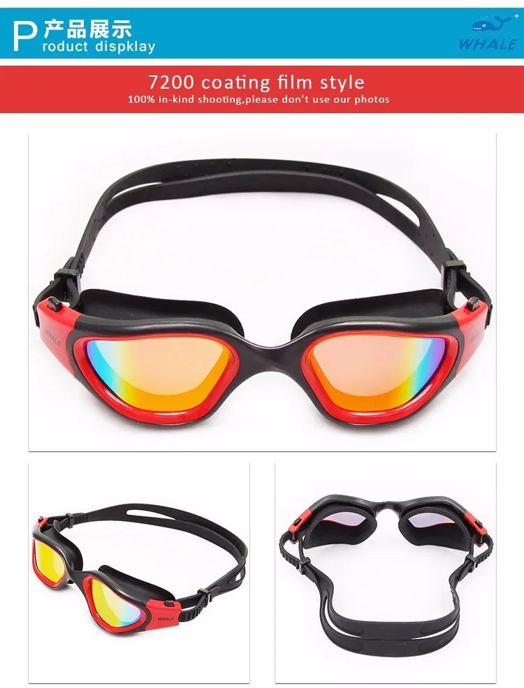 Professional Adult Anti-fog UV protection Lens Men Women Swimming Goggles Waterproof Adjustable Silicone swim Glasses in pool