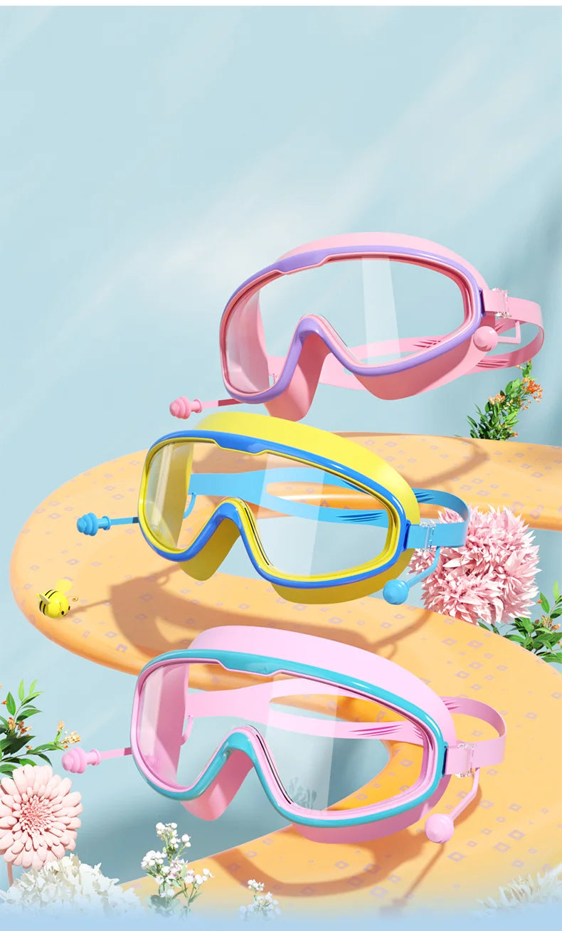 Lunettes Natation Enfant Anti-Buée UV – Grand Cadre HD