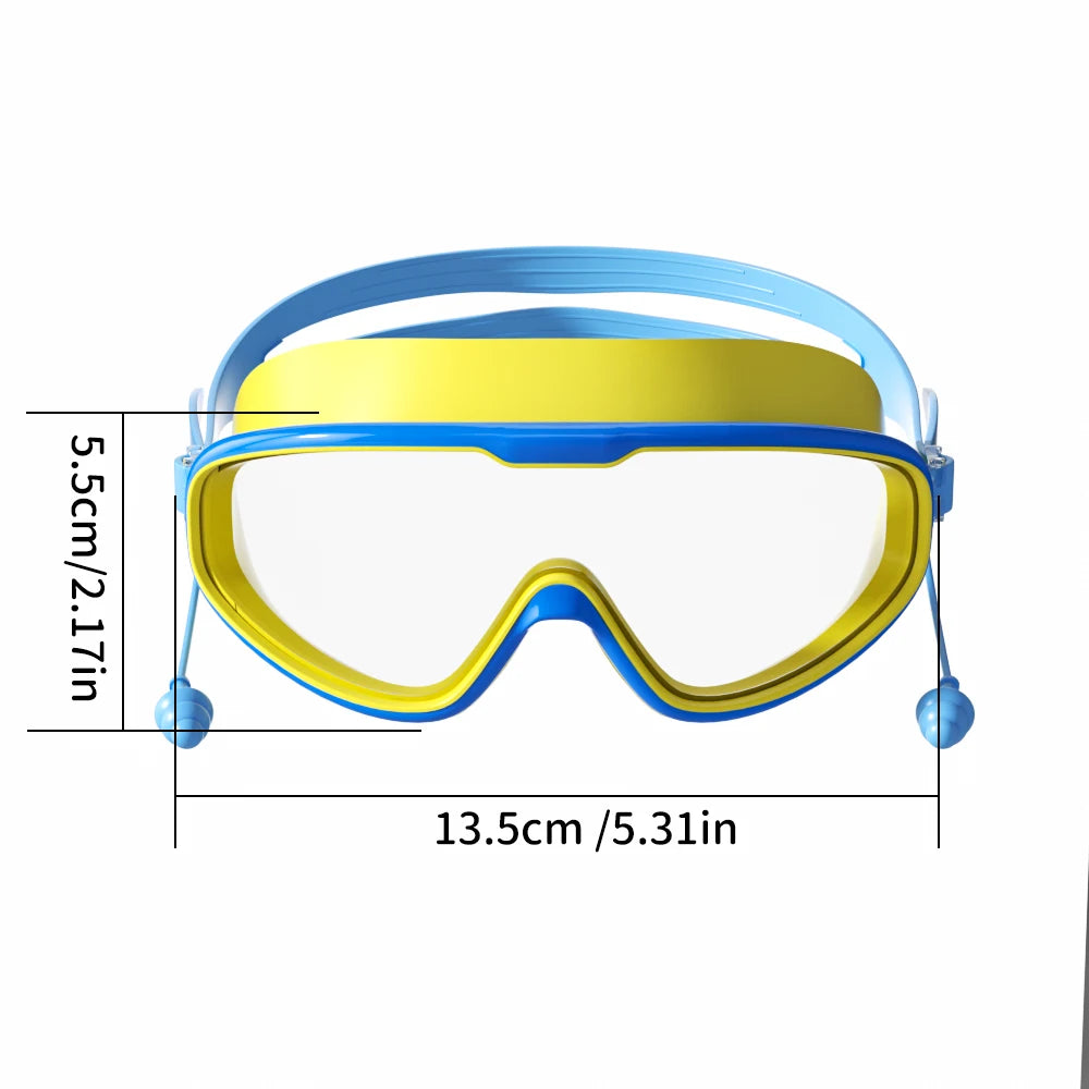 Lunettes Natation Enfant Anti-Buée UV – Grand Cadre HD