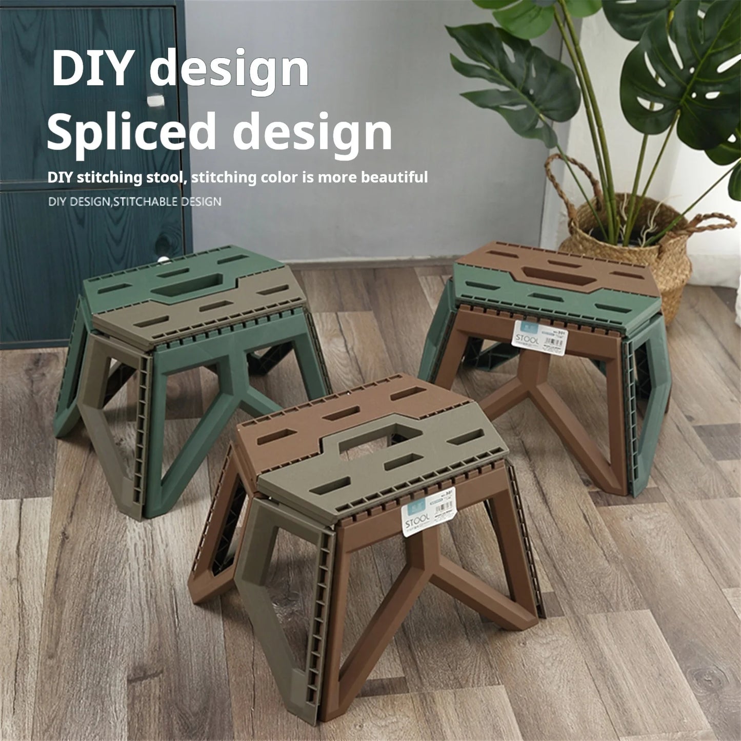 Tabouret Extérieur Pliant Portable – Solide & Multifonction