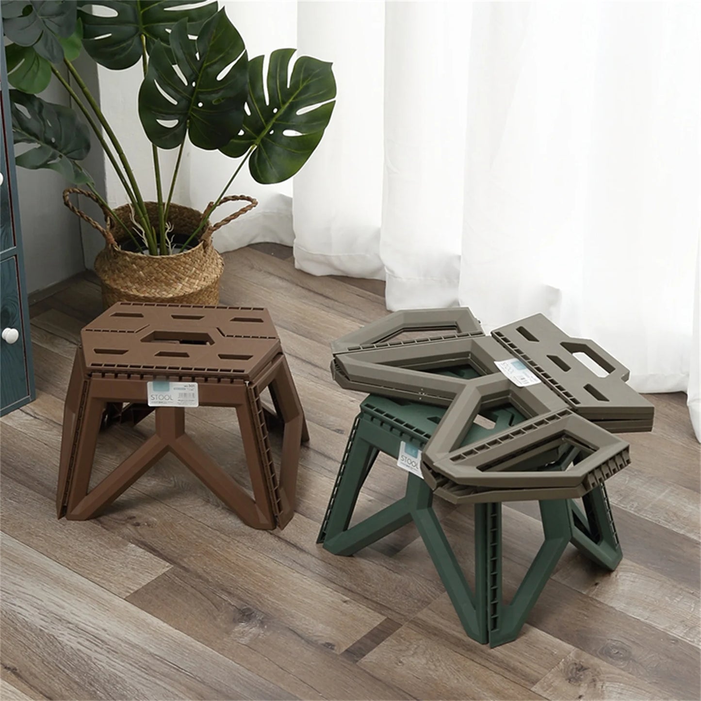 Tabouret Extérieur Pliant Portable – Solide & Multifonction
