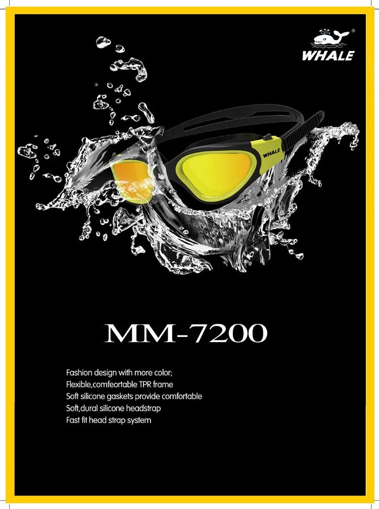 Professional Adult Anti-fog UV protection Lens Men Women Swimming Goggles Waterproof Adjustable Silicone swim Glasses in pool